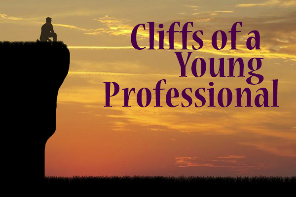Cliffs of a young professional copy